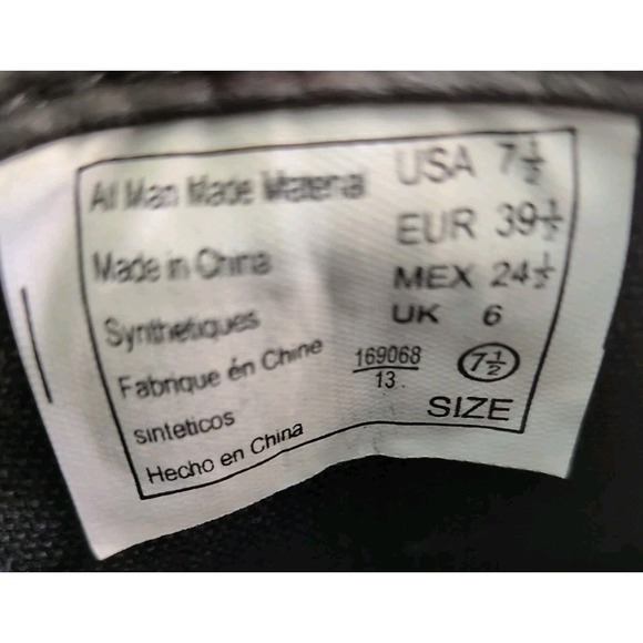 American Eagle Skater Style Lace Up Women's Black Canvas Shoe Size 7.5 M - Picture 7 of 7